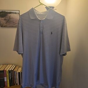 Striped Gray Polo Shirt